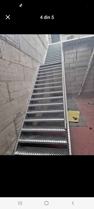 Confectionam scări metalice galvanizate la dimensiunea dorita de clien