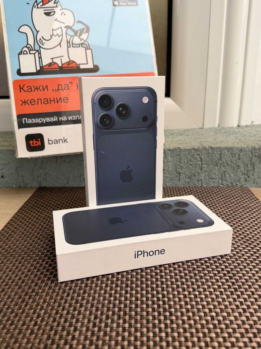 НОВ! iPhone 17 Pro Лизинг от 45Е/м DEEP BLUE 256Gb Гаранция НЕразпечат