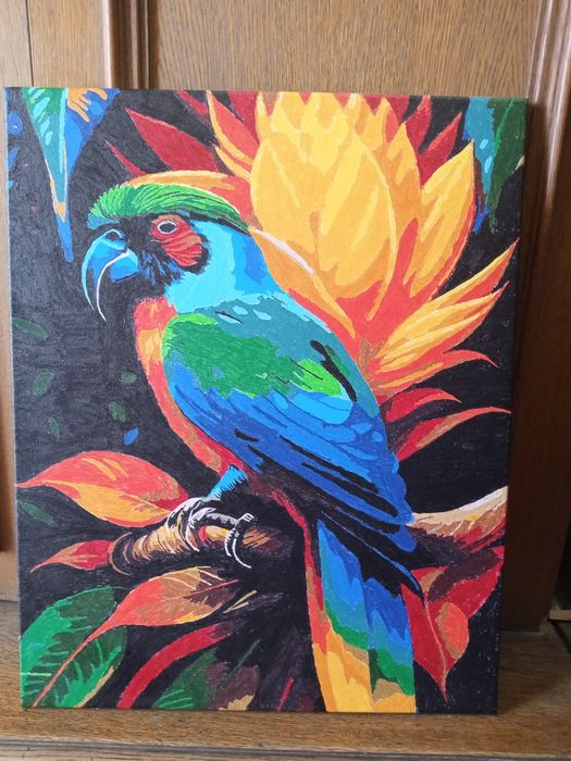 Картина размер 40-50, насыщенные цвета красок (акрильные)