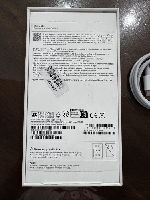 Iphone 16e nou inca in garantie