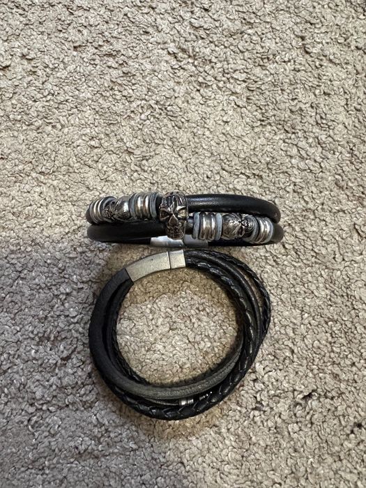 Мъжка кожена гривна Fossil