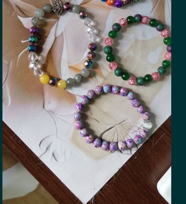 Магнитна гривна,2 бр-27 лв,Гривни със зодии,с лунен камък,аметист