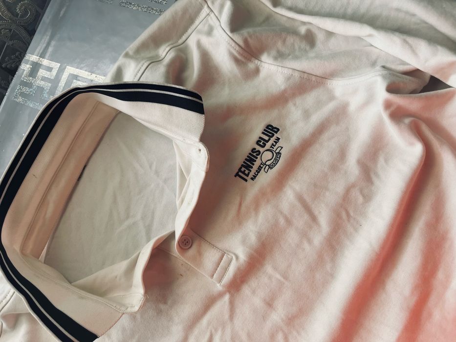 Поло,Лонгслив белая