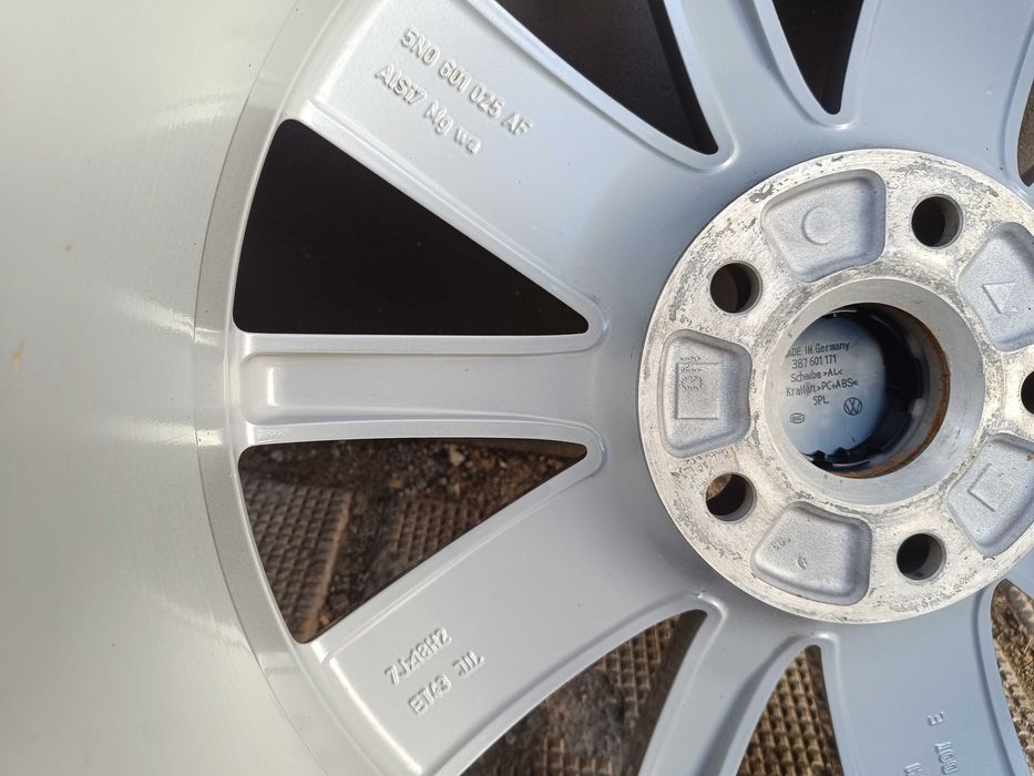 ОРИГИНАЛНИ джанти 18 ' цола 5x112 VW Tiguan / Фолксваген 7J ET43 57,1