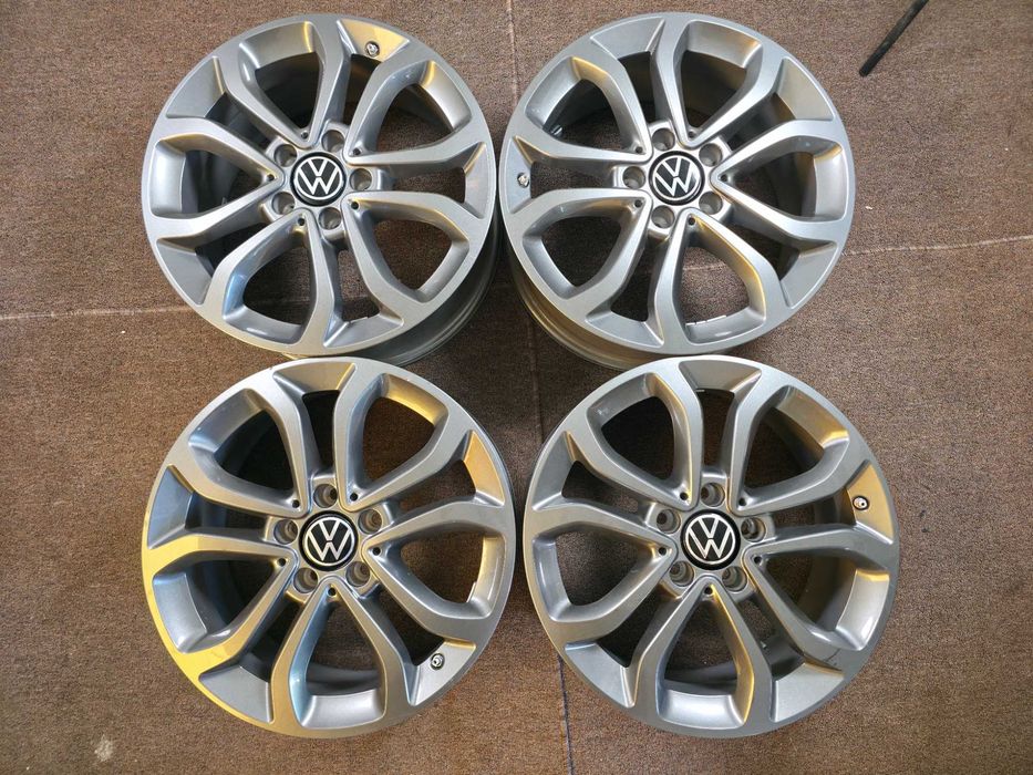 4 Jante Aliaj 5x112 17'' 7J ET 48.5 - OE VW Golf Passat Touran Sharan Caddy T-Roc Tiguan / Skoda Octavia Superb Yeti Karoq