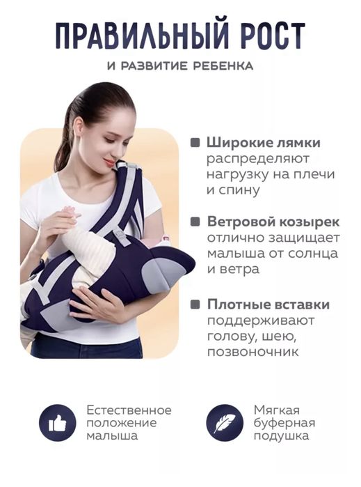 Рюкзак-кенгуру для новорожденных