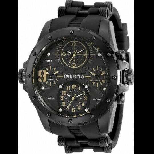 Часы 31140 Invicta Coalition Forces 4-Time Black Gunmetal Military
