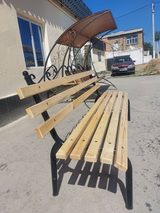 Скамейка со спинкой 2 метра