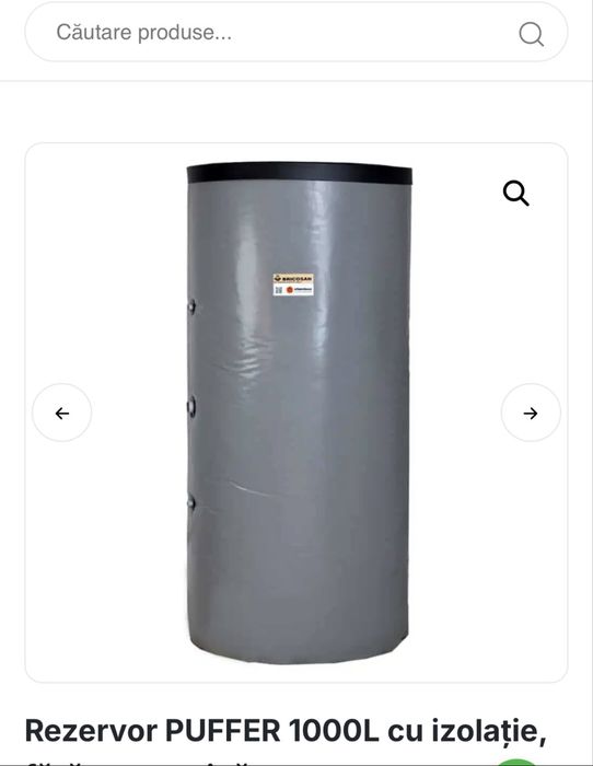 Rezervor PUFFER 1000 L  cu Izolatie