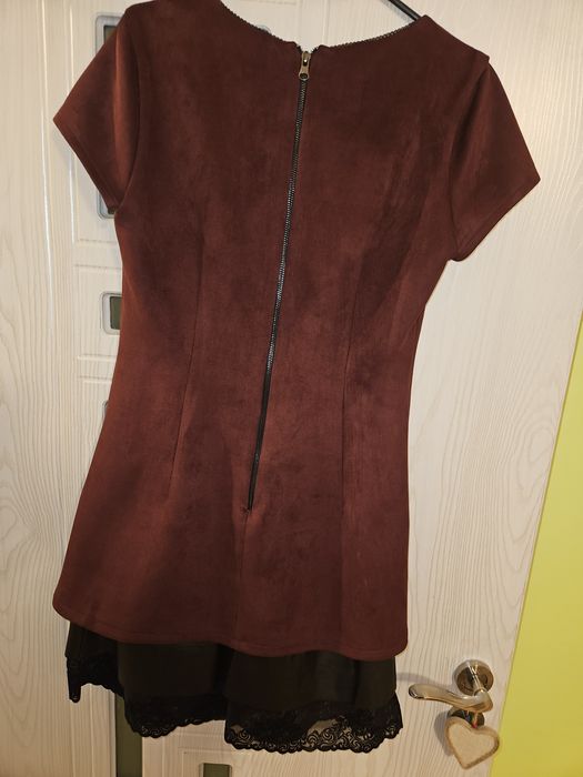 Къса рокля Ephos Л бордо