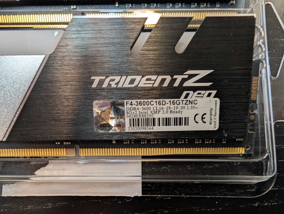 Kit RAM G.SKILL Trident NEO 16GB (2x8GB) 3600 CL16