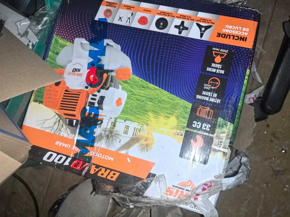 Motocoasa de tuns gazon/iarba pe benzina Ruris Bravo +Garantie