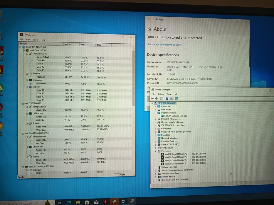 Placa video gtx 960/rx 470 2/4 GB DDR5