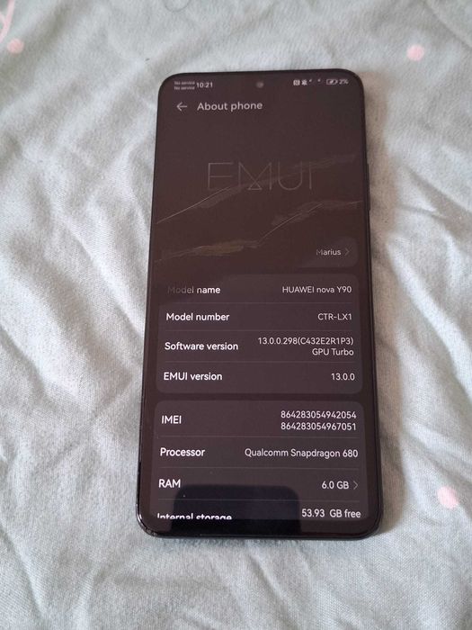 Vand Huawei Nova Y90