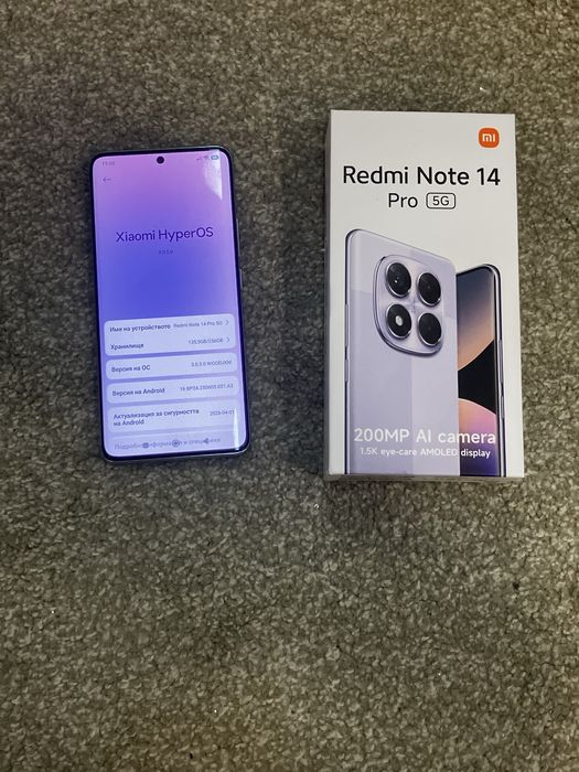 Redmi Note 14 pro 5g xiaomi 256gb 8+8 ram