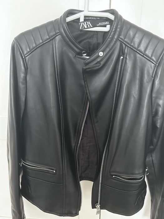 Косуха кожаная курточка Zara
