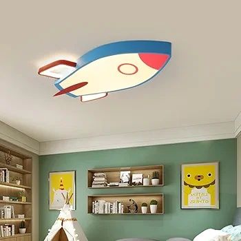 Таванна лампа William 337，Creative Rocket плафониера Ковано желязо