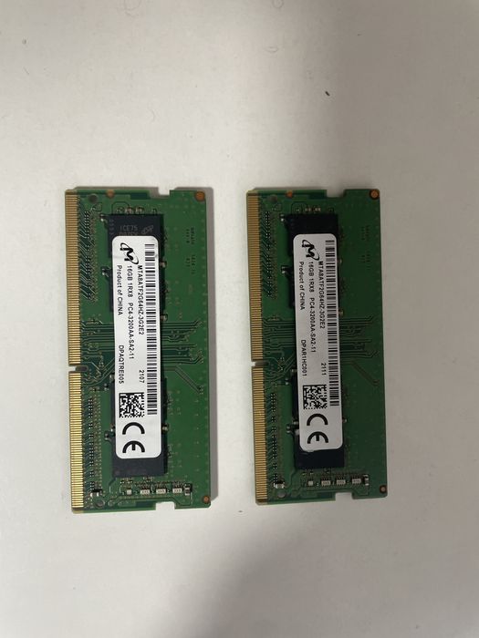 Kit 32Gb DDR4 Sodimm 2x16GB 3200MTs Samsung, Micron