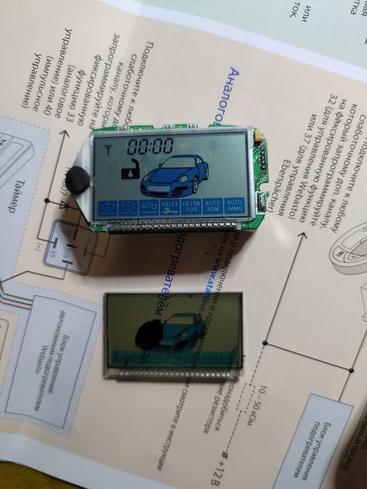 Дисплей пультов Starline