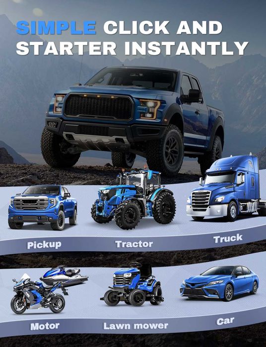 Стартерно устройство V2 Jump starter подаване на ток бустер PowerBank