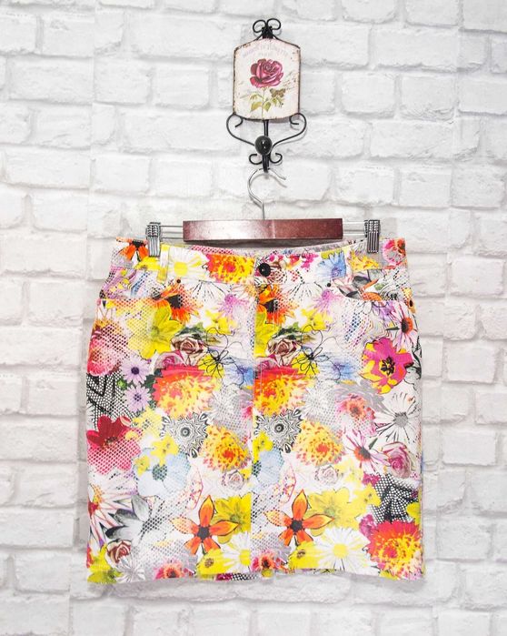 Marc Cain Флорална дамска пола размер L   /   N 4