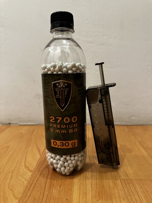 Pușcă airsoft ASG L96 AWP – bolt-action, telescop reglabil + bile