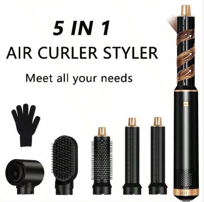 Uscator de par + 5 capete detasabile interschimbabile