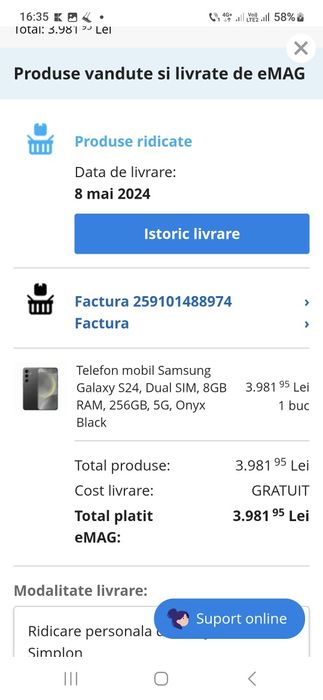 Samsung S24 256 gb