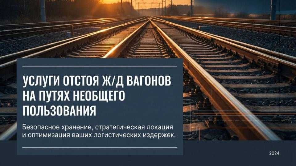 Услуги отстоя вагонов, жд пути, аренда тупика, хранение вагонов
