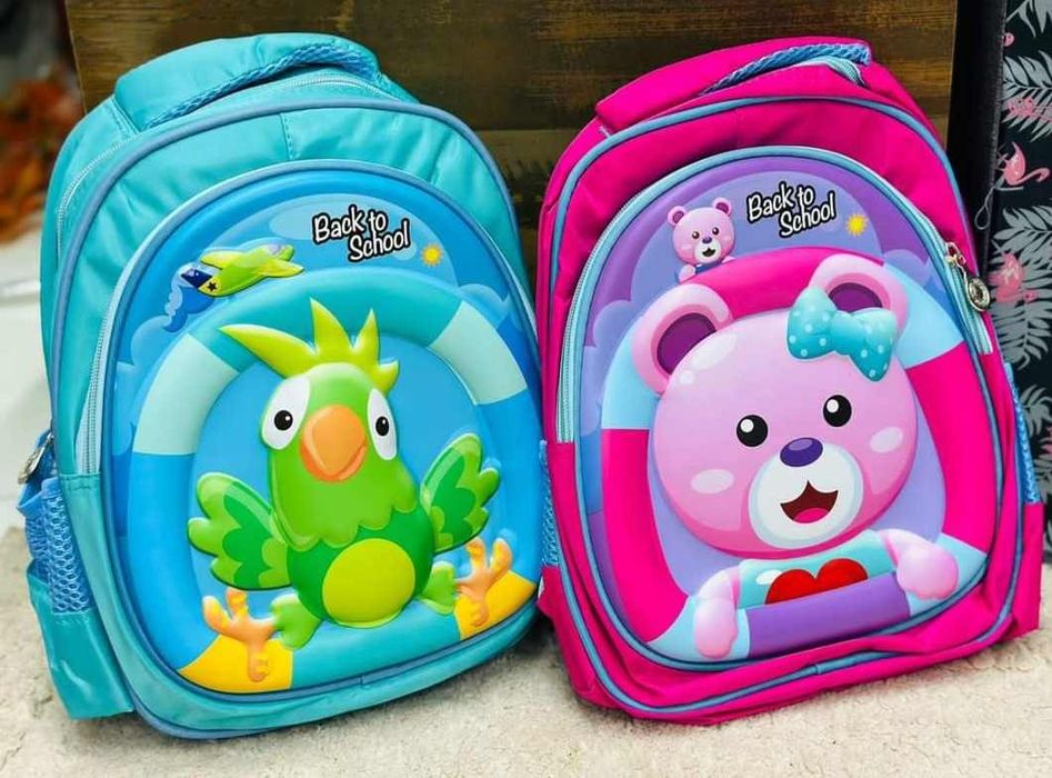 Детска ученическа чанта с щампована твърда карикатура за предучилищна