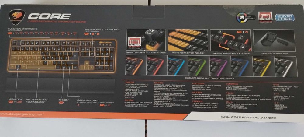 Полу механическа клавиатура Cougar Core hybrid mehanical