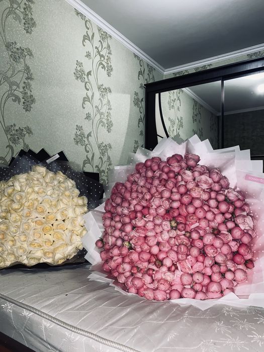 Роза 101 пионы 101