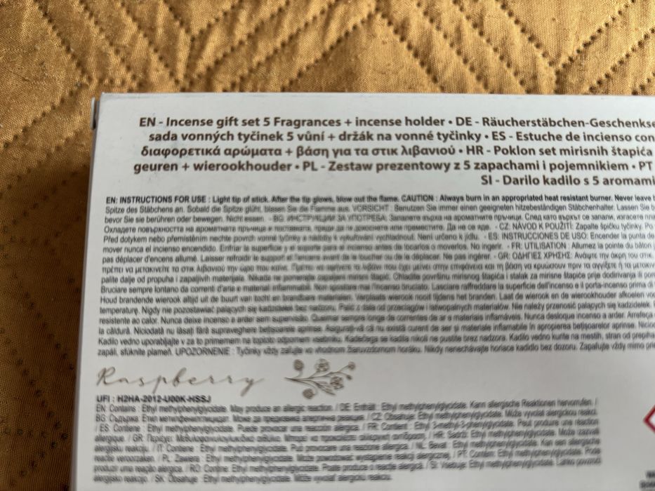 Set betisoare parfumate cu suport lemn