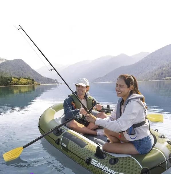 Надуваема лодка Seahawk 2 Intex, за 2 лица, размер 236×114 см, PVC