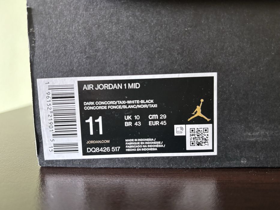Nike Air Jordan 1 Mid "Lakers"- оригинални