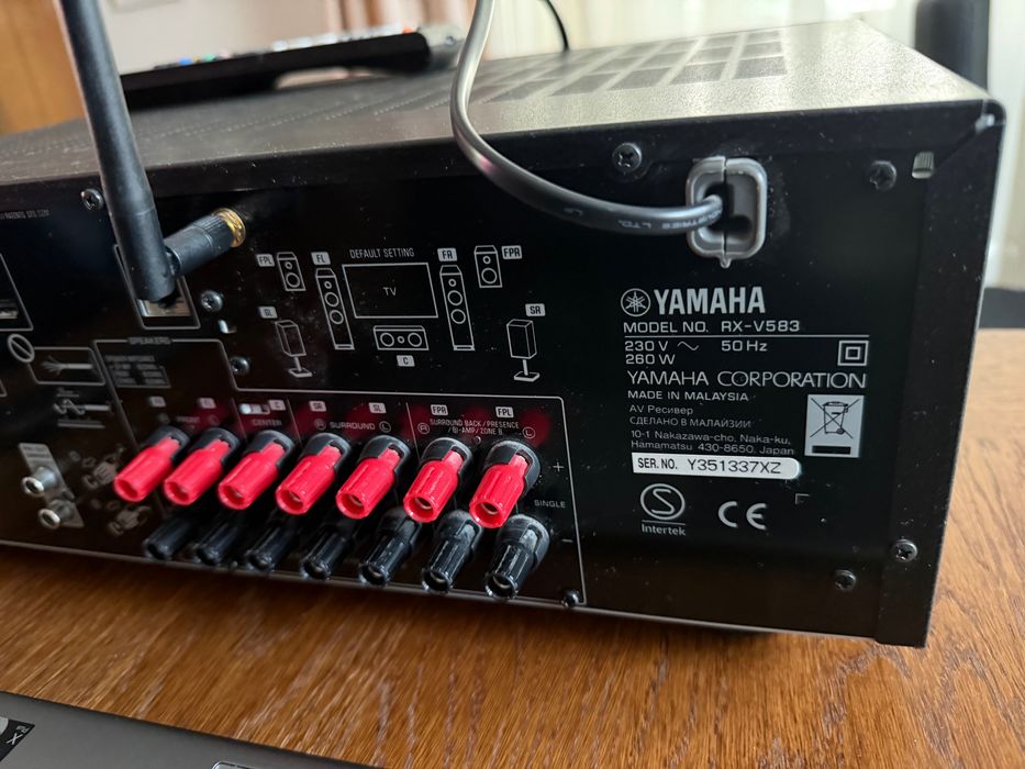 Receiver AV  7.2 Yamaha RX-V583 – Dolby Atmos  (4K, Wi-Fi, Bluetooth, MusicCast)