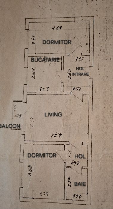 Vand apartament 3 camere