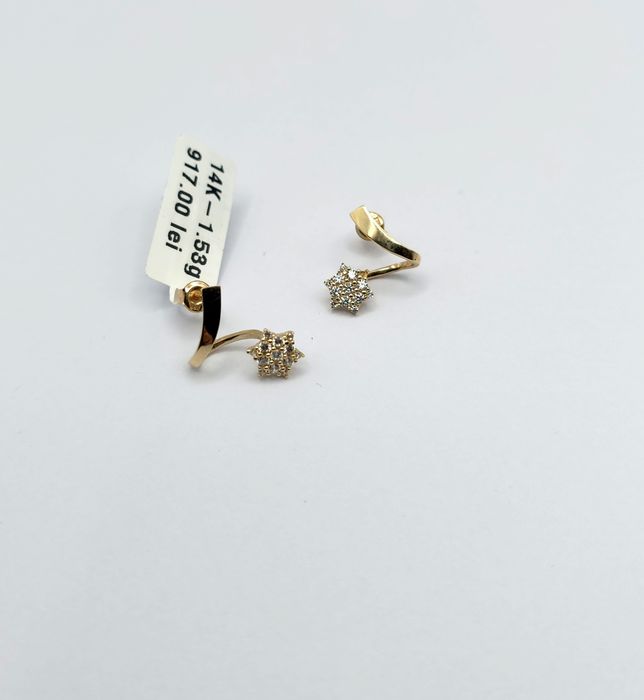 Bijuteria Royal cercei din aur 14k 1.53 gr