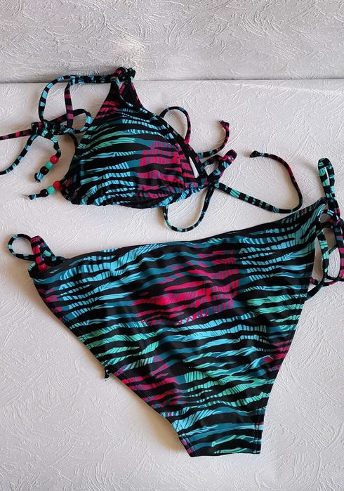Costum baie 2 piese femei AQUOS Elena mar S/M tiger-stripes Nou