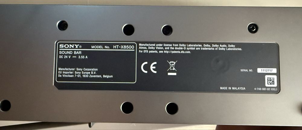 Soundbar Sony HT-X8500