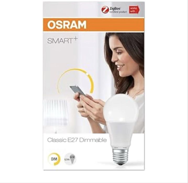 OSRAM Smart+ LED, lampă ZigBee cu soclu E27, alb cald,