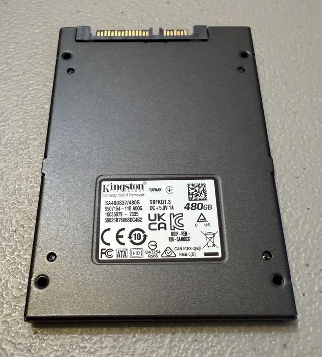 Продам SSD Kingston A400 480GB SATA3 (Почти новый)