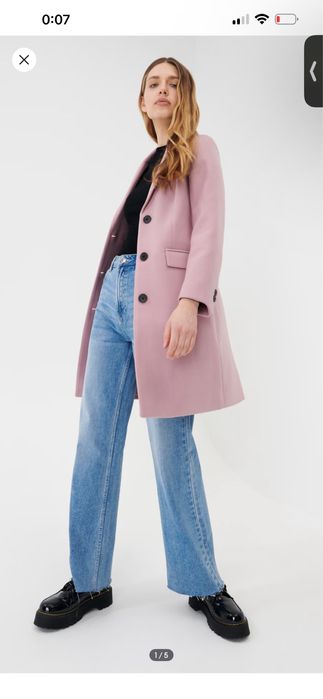 Палто в бебешко розово