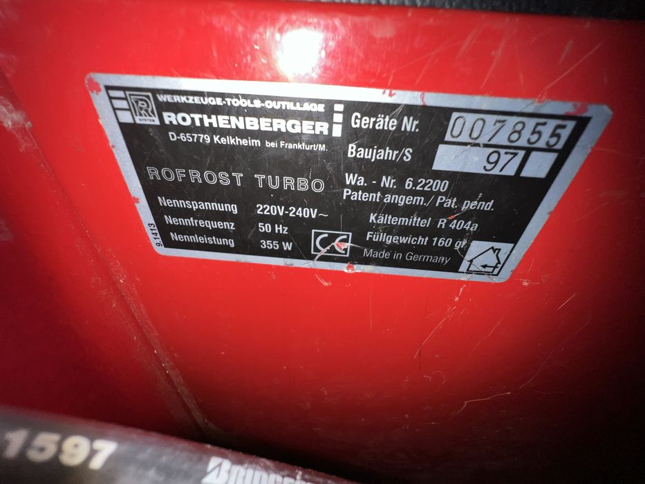 Замразителна система ROTHENBERGER rofrost turbo