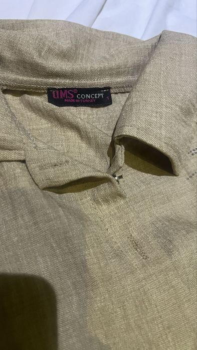 Рубашка темно бежевый