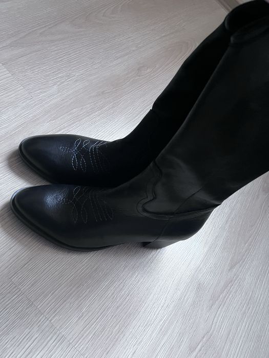 Дамски кожени ботуши - естествена кожа