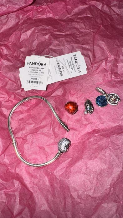 Pandora оригинал с шармами