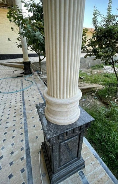 Услуга по Установка ГРАНИТ на Цокол Натуральный Травертин на Фасад!