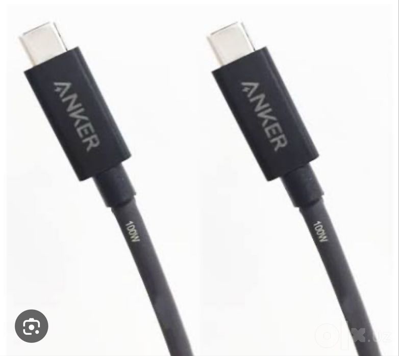 Кабель Anker. TunderBolt 4. 100W Tupe C+ C