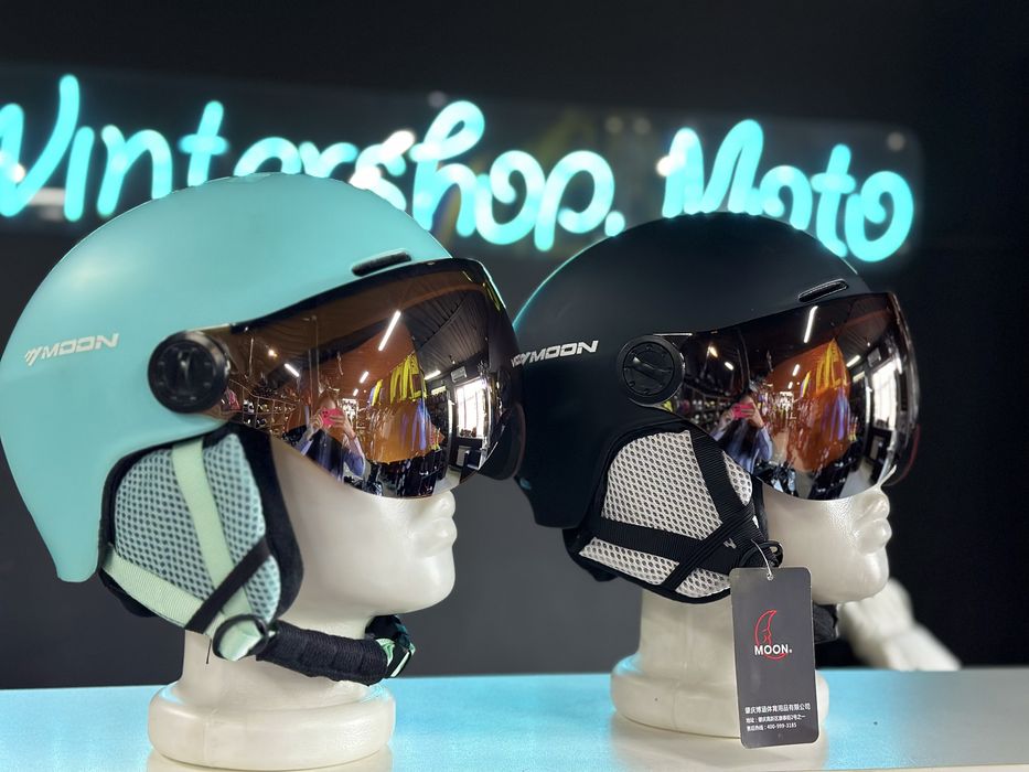 Горнолыжный шлем Moon с Очками/Визором. Горнолыжная Экипировка!